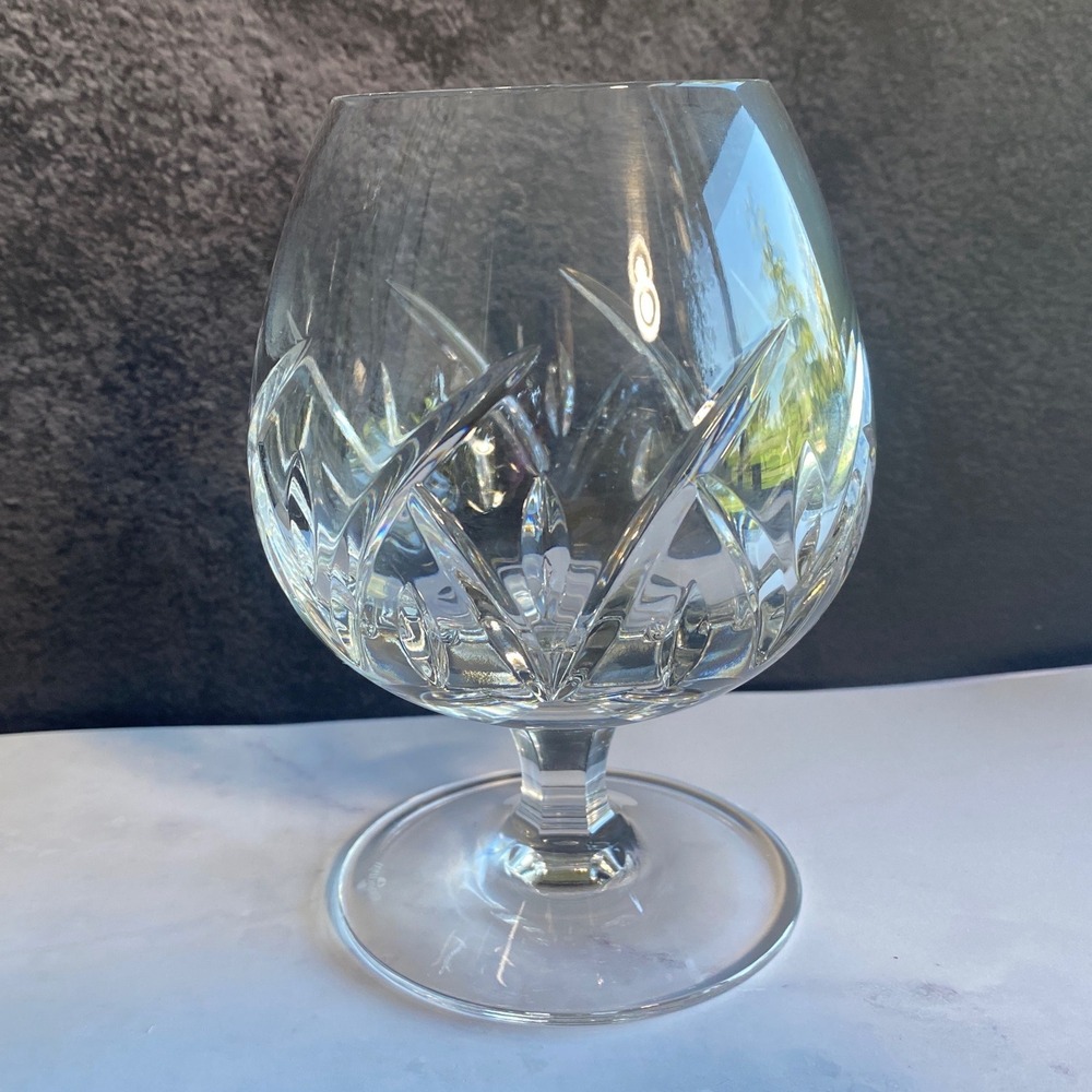 Vintage Rare Waterford Lucerne Crystal Brandy Snifter Glass 5 1/4" Disc 1980's